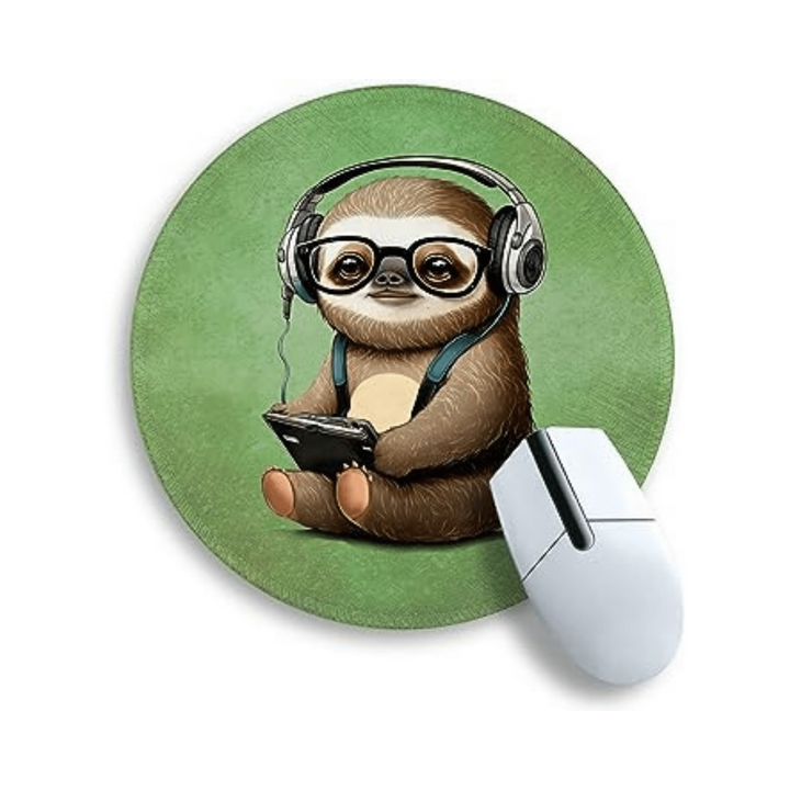 Slothly Spherical Mouse Pad: Fun & Green Design! - DOKUTRONIX
