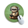 Slothly Spherical Mouse Pad: Fun & Green Design!