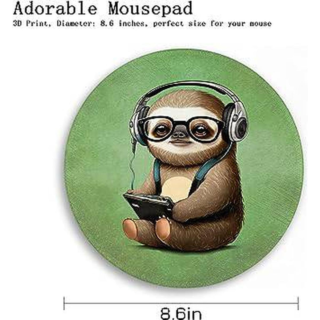 Slothly Spherical Mouse Pad: Fun & Green Design! - DOKUTRONIX