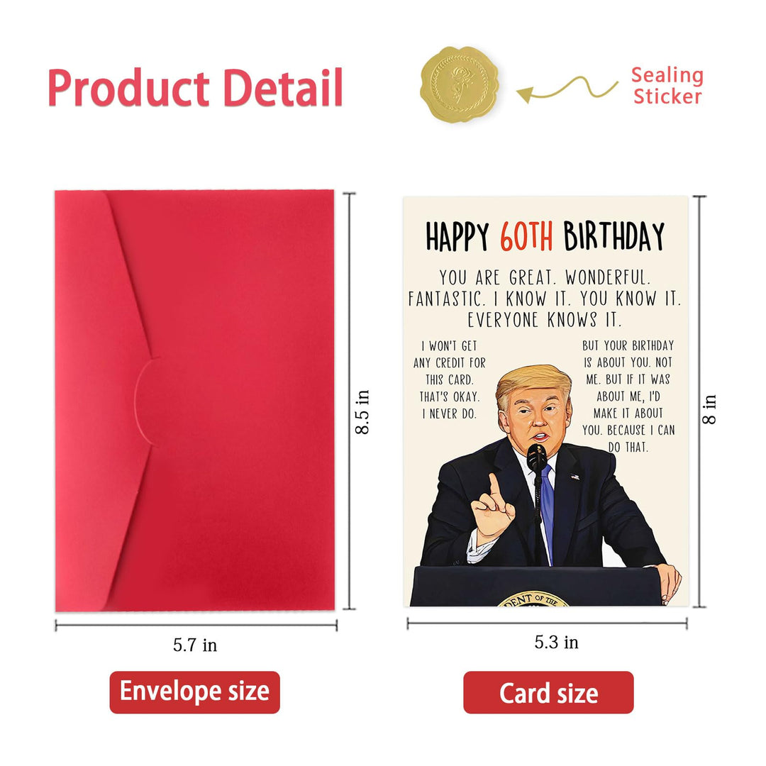 Trump-tastic Bday Laughs Card - DOKUTRONIX