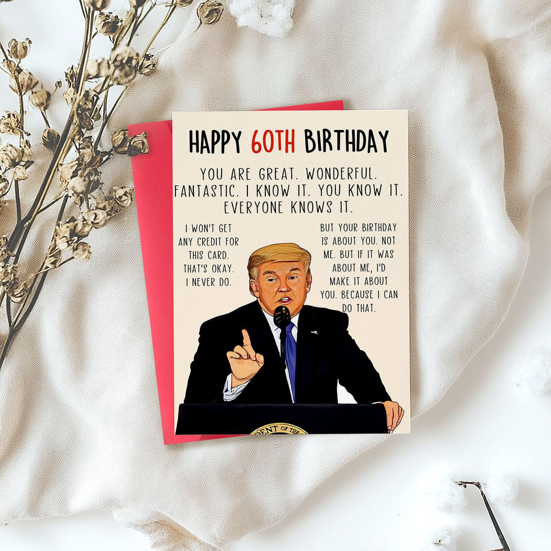 Trump-tastic Bday Laughs Card - DOKUTRONIX