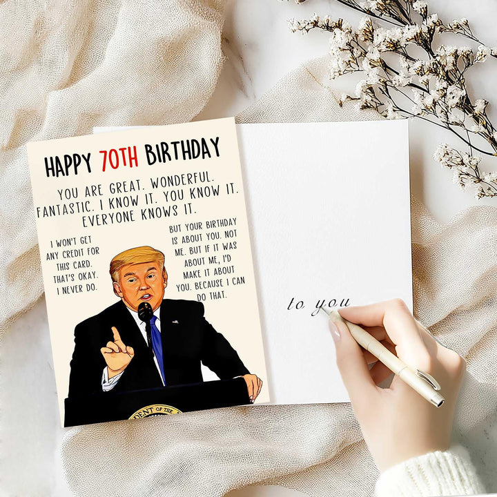 Trump-tastic Bday Laughs Card - DOKUTRONIX