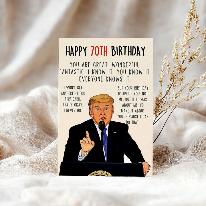 Trump-tastic Bday Laughs Card - DOKUTRONIX