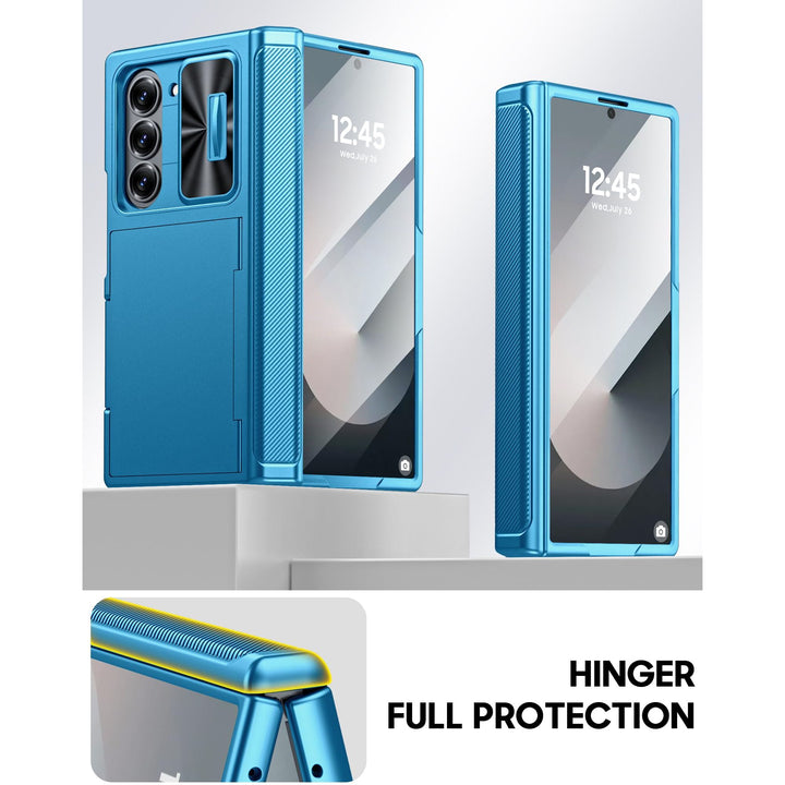 Galaxy Z Fold 6 RFID Wallet Case with Card Slots & Magnetic Closure - DOKUTRONIX