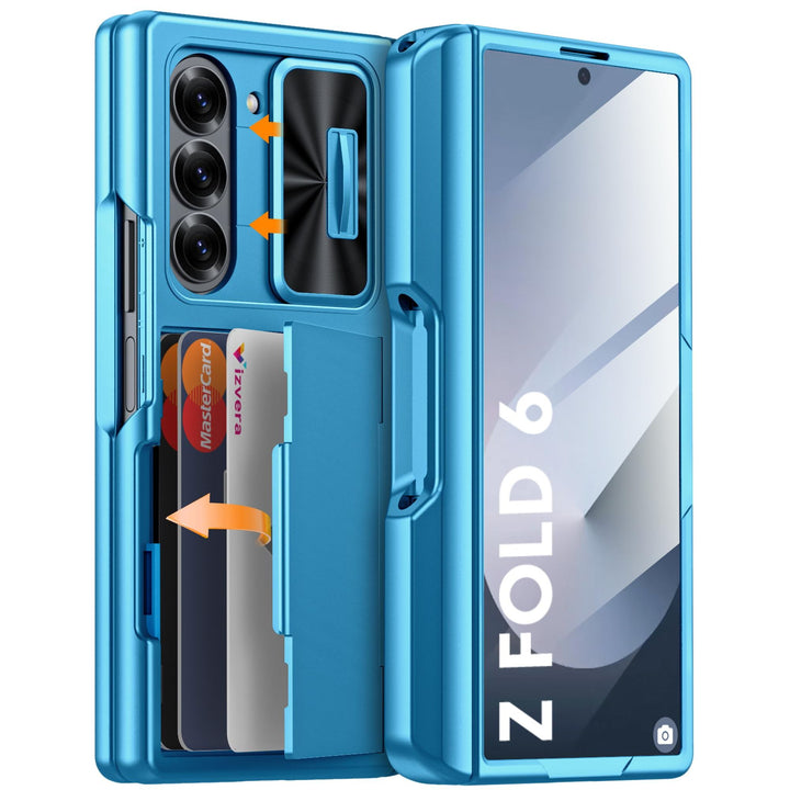 Galaxy Z Fold 6 RFID Wallet Case with Card Slots & Magnetic Closure - DOKUTRONIX