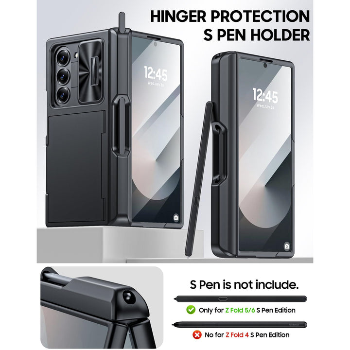 Galaxy Z Fold 6 RFID Wallet Case with Card Slots & Magnetic Closure - DOKUTRONIX