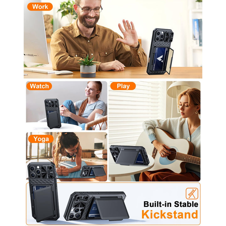 Galaxy Z Fold 6 RFID Wallet Case with Card Slots & Magnetic Closure - DOKUTRONIX