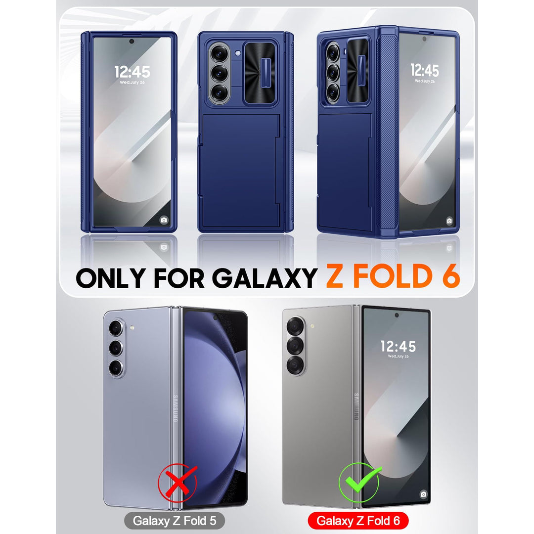 Galaxy Z Fold 6 RFID Wallet Case with Card Slots & Magnetic Closure - DOKUTRONIX