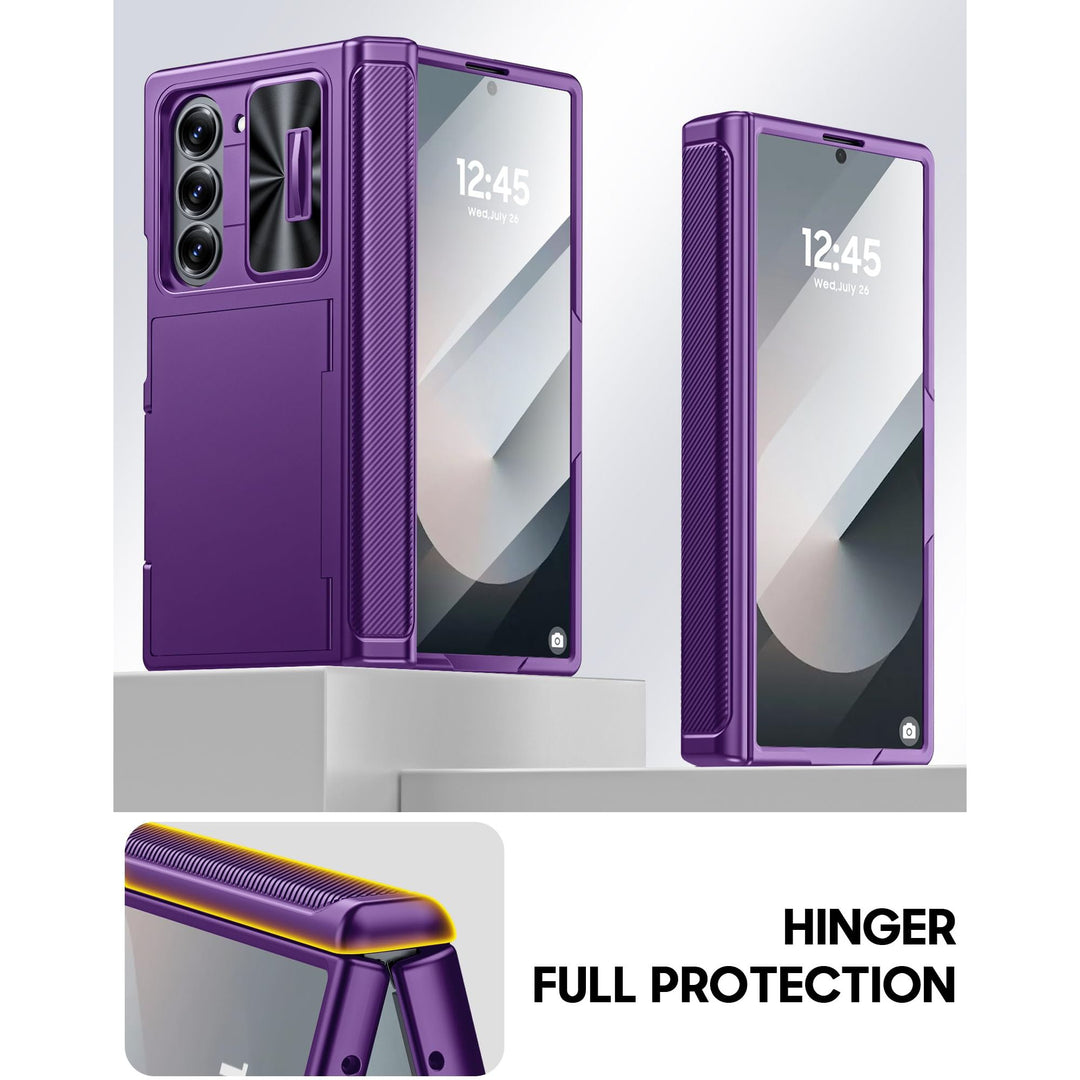 Galaxy Z Fold 6 RFID Wallet Case with Card Slots & Magnetic Closure - DOKUTRONIX