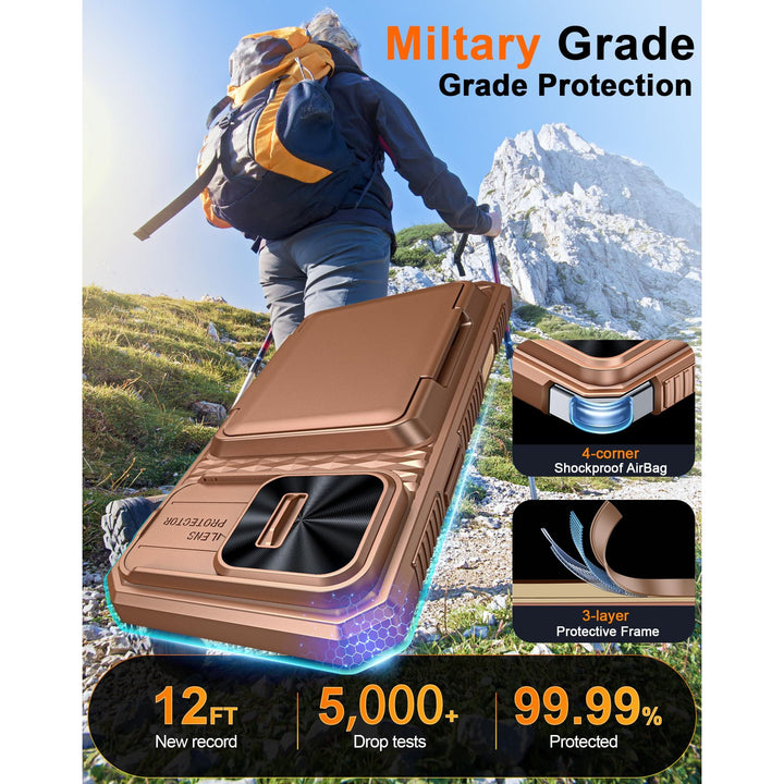 Galaxy Z Fold 6 RFID Wallet Case with Card Slots & Magnetic Closure - DOKUTRONIX