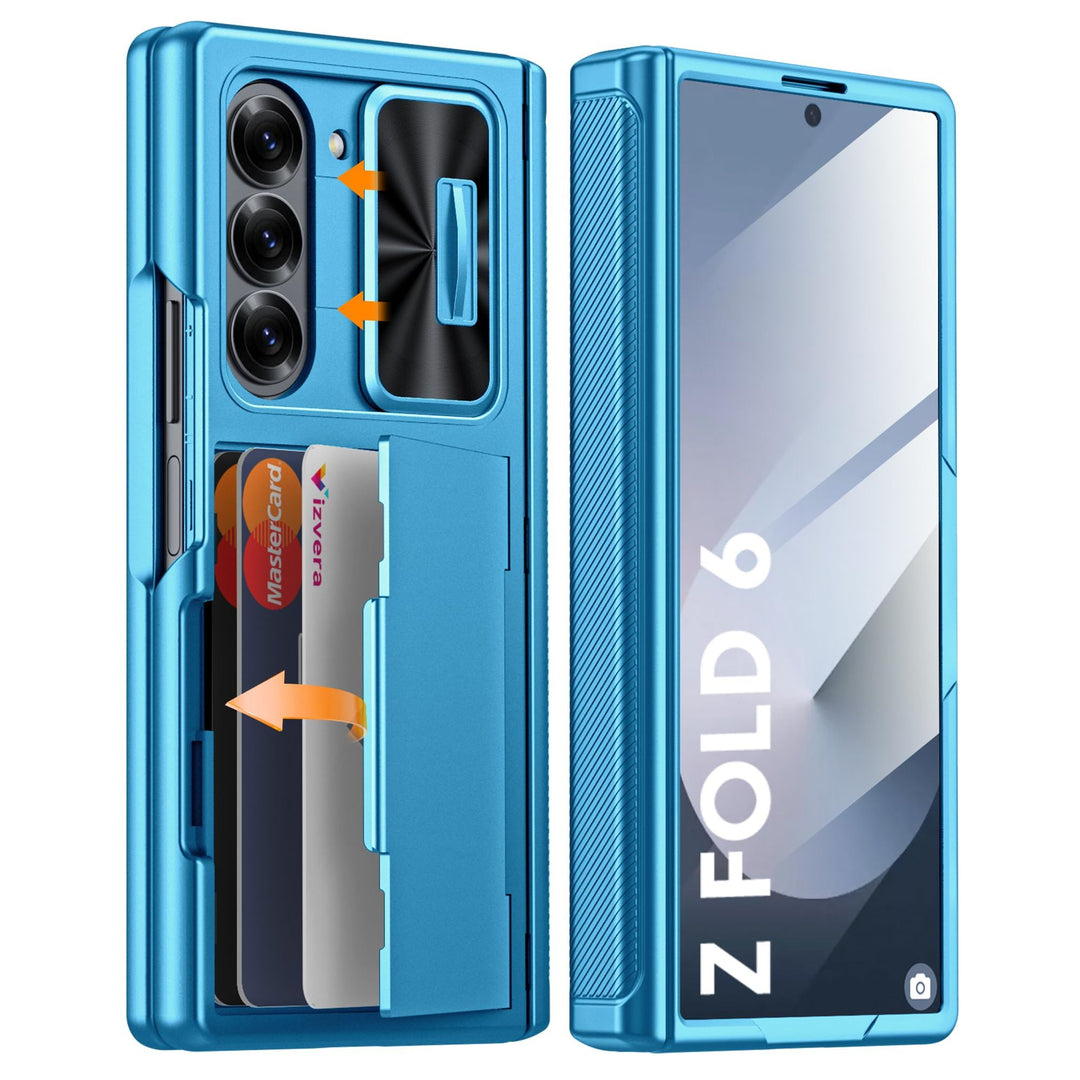 Galaxy Z Fold 6 RFID Wallet Case with Card Slots & Magnetic Closure - DOKUTRONIX