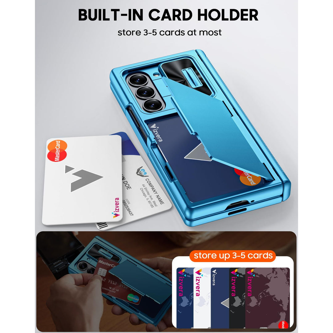 Galaxy Z Fold 6 RFID Wallet Case with Card Slots & Magnetic Closure - DOKUTRONIX