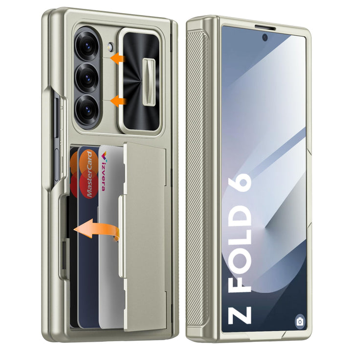 Galaxy Z Fold 6 RFID Wallet Case with Card Slots & Magnetic Closure - DOKUTRONIX