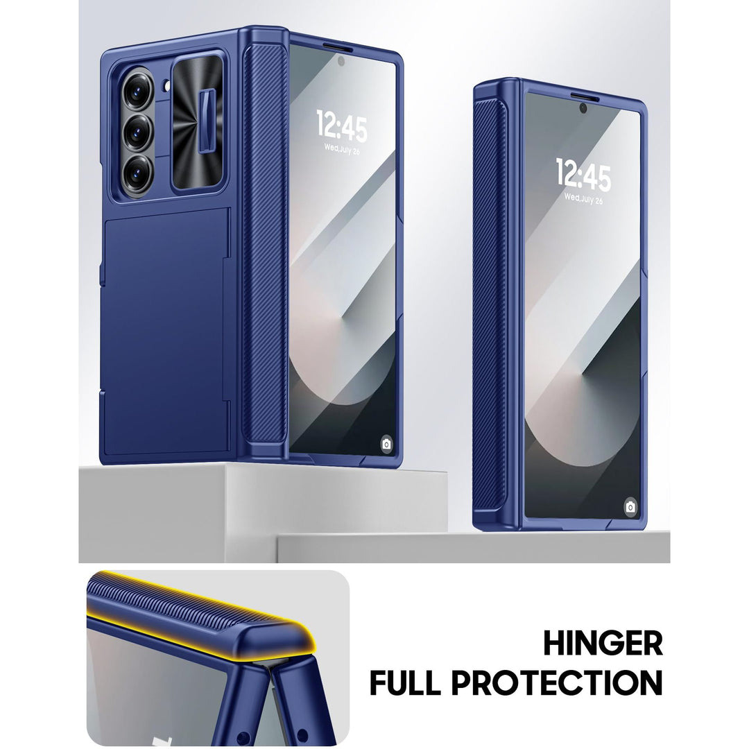 Galaxy Z Fold 6 RFID Wallet Case with Card Slots & Magnetic Closure - DOKUTRONIX