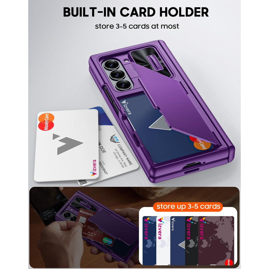 Galaxy Z Fold 6 RFID Wallet Case with Card Slots & Magnetic Closure - DOKUTRONIX