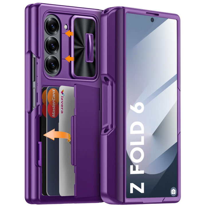 Galaxy Z Fold 6 RFID Wallet Case with Card Slots & Magnetic Closure - DOKUTRONIX