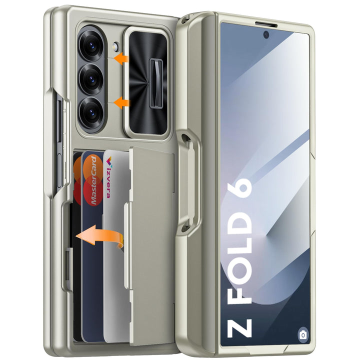 Galaxy Z Fold 6 RFID Wallet Case with Card Slots & Magnetic Closure - DOKUTRONIX
