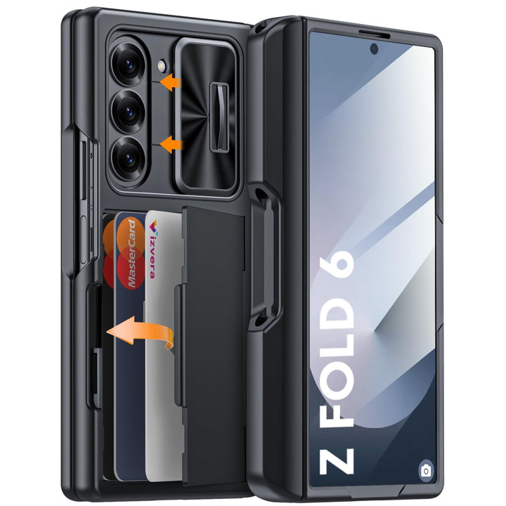 Galaxy Z Fold 6 RFID Wallet Case with Card Slots & Magnetic Closure - DOKUTRONIX