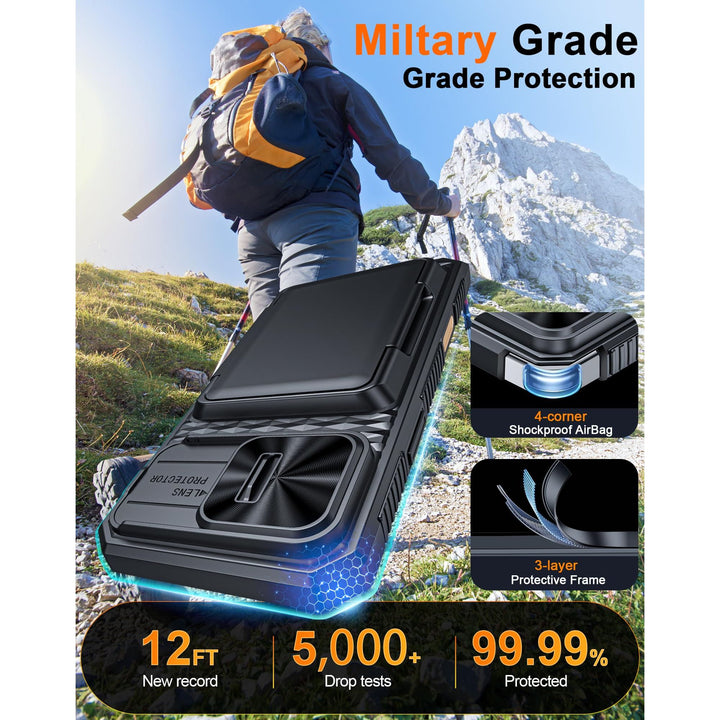 Galaxy Z Fold 6 RFID Wallet Case with Card Slots & Magnetic Closure - DOKUTRONIX