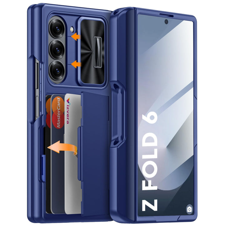 Galaxy Z Fold 6 RFID Wallet Case with Card Slots & Magnetic Closure - DOKUTRONIX