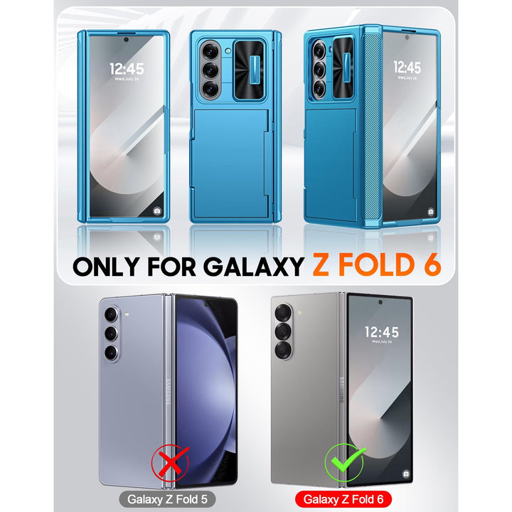 Galaxy Z Fold 6 RFID Wallet Case with Card Slots & Magnetic Closure - DOKUTRONIX