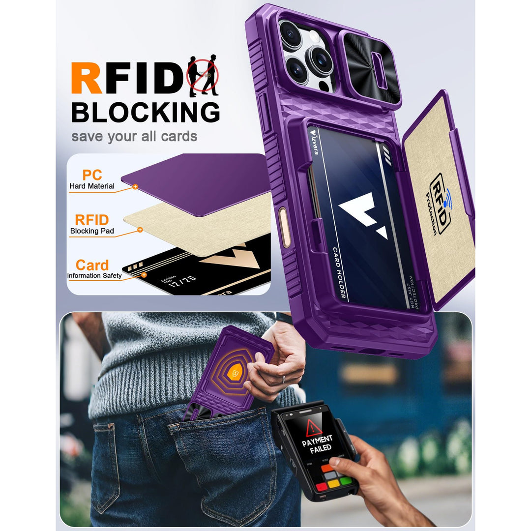 Galaxy Z Fold 6 RFID Wallet Case with Card Slots & Magnetic Closure - DOKUTRONIX