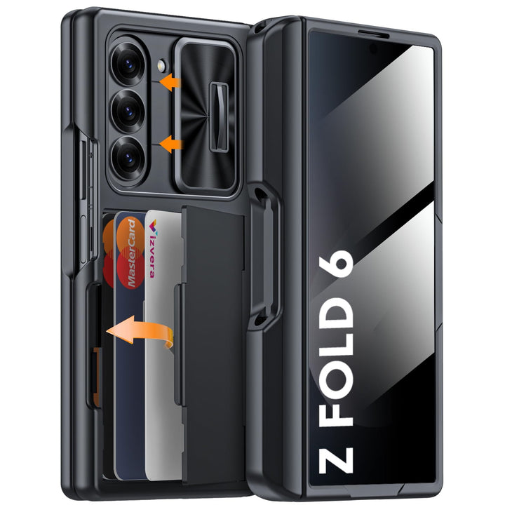 Galaxy Z Fold 6 RFID Wallet Case with Card Slots & Magnetic Closure - DOKUTRONIX