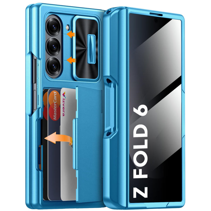 Galaxy Z Fold 6 RFID Wallet Case with Card Slots & Magnetic Closure - DOKUTRONIX