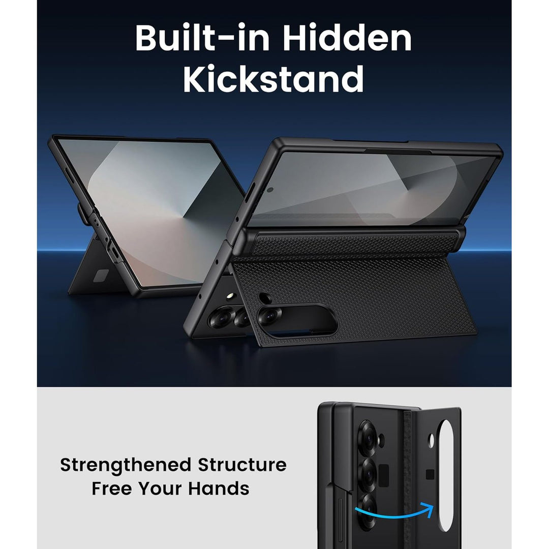 Galaxy Z Fold 6 Tough Case with Kickstand & Protector - DOKUTRONIX