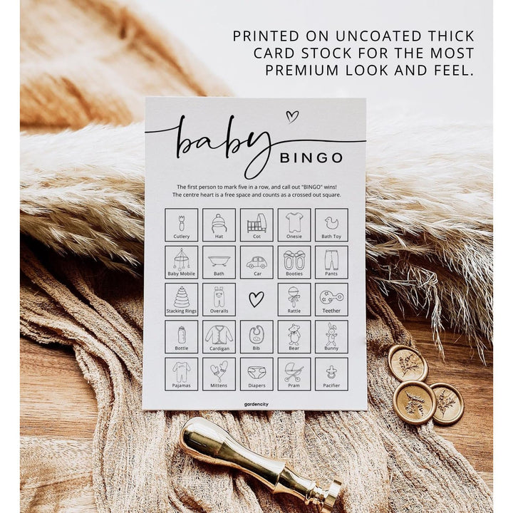GardenCity Baby Bingo: 60 Fun Cards for Showers - DOKUTRONIX