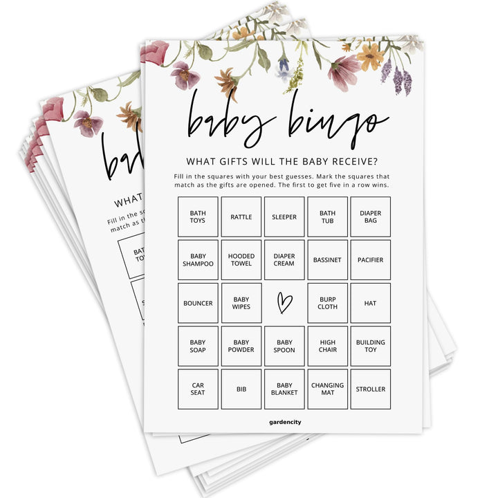 GardenCity Baby Bingo: 60 Fun Cards for Showers - DOKUTRONIX