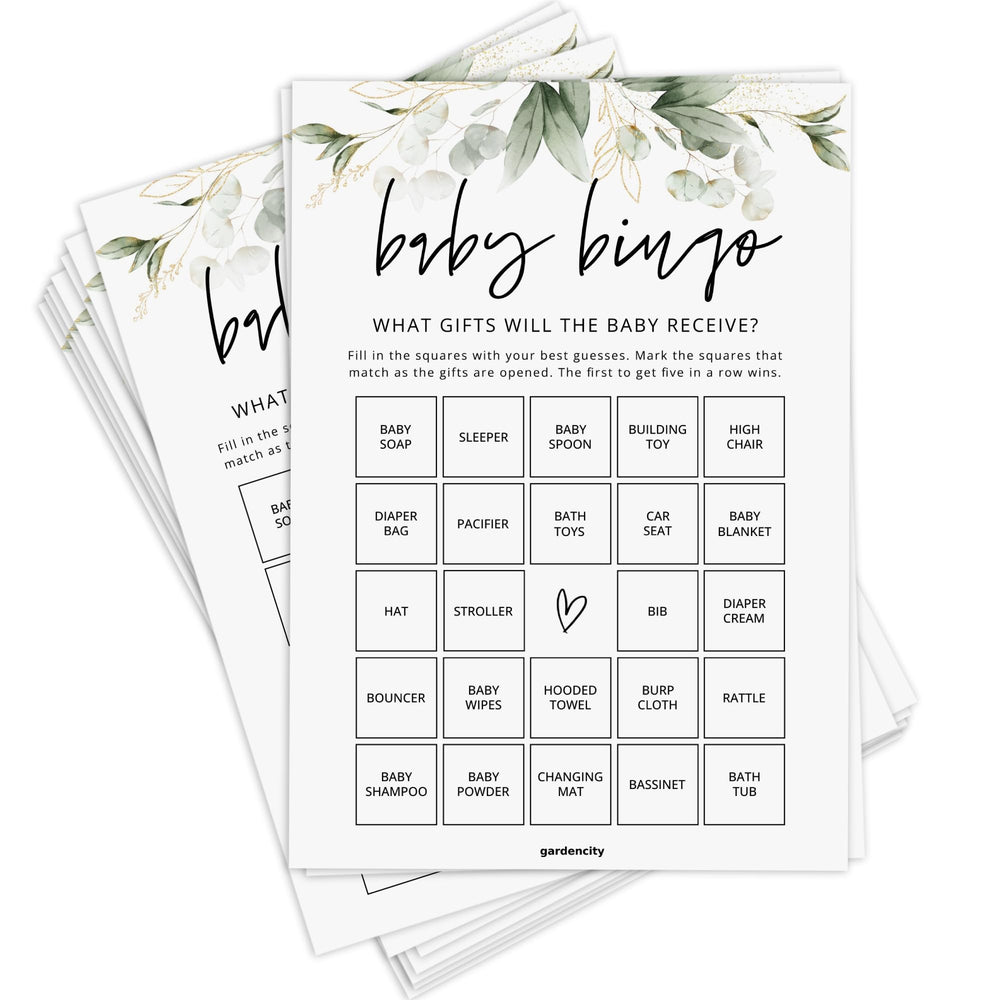 GardenCity Baby Bingo: 60 Fun Cards for Showers - DOKUTRONIX