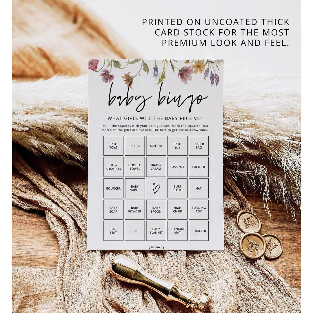 GardenCity Baby Bingo: 60 Fun Cards for Showers - DOKUTRONIX