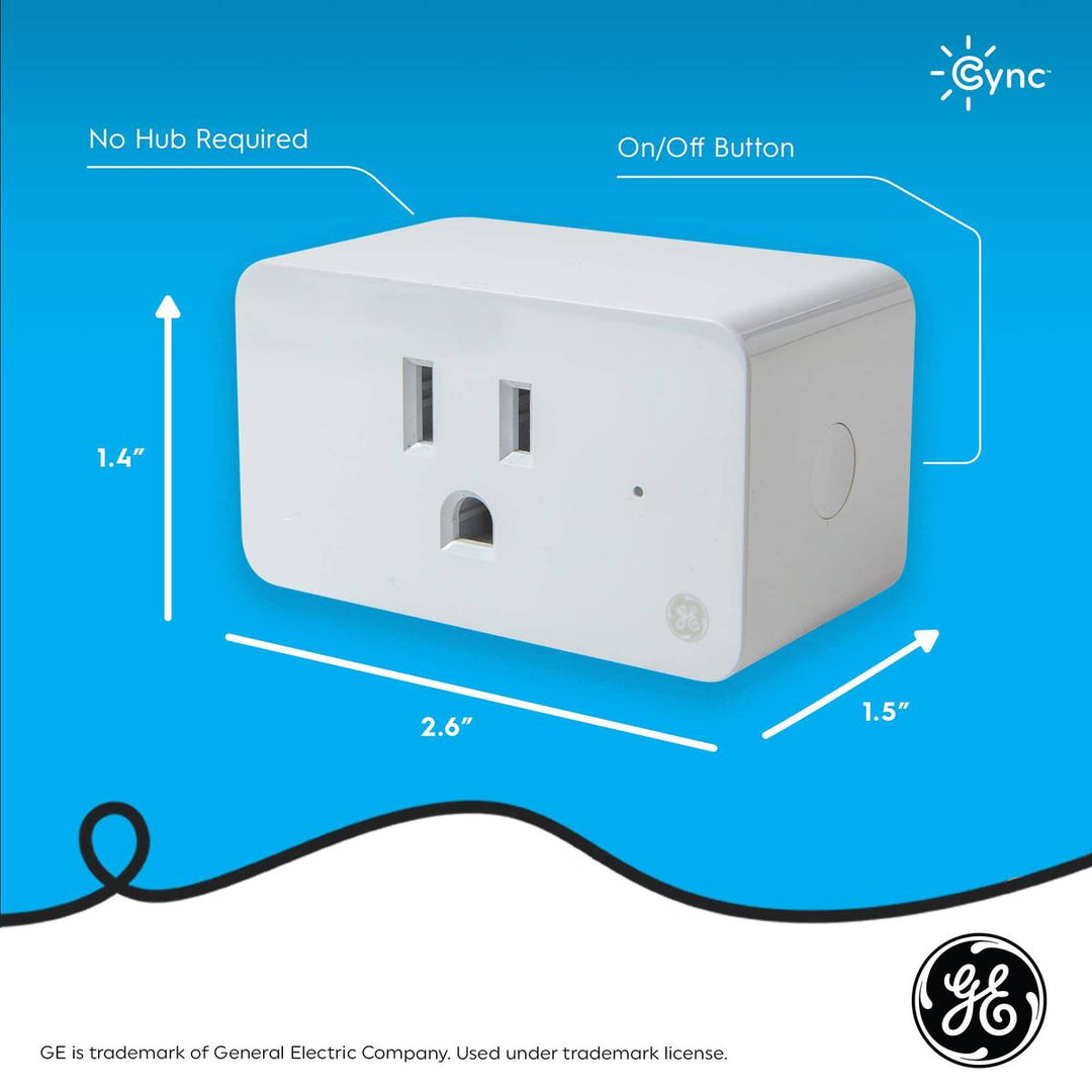 GE CYNC Smart Plug: Wi-Fi & Bluetooth Outlet Socket - DOKUTRONIX