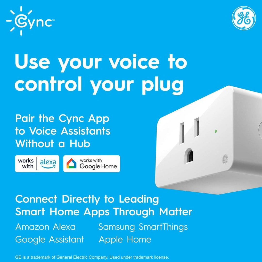 GE CYNC Smart Plug: Wi-Fi & Bluetooth Outlet Socket - DOKUTRONIX
