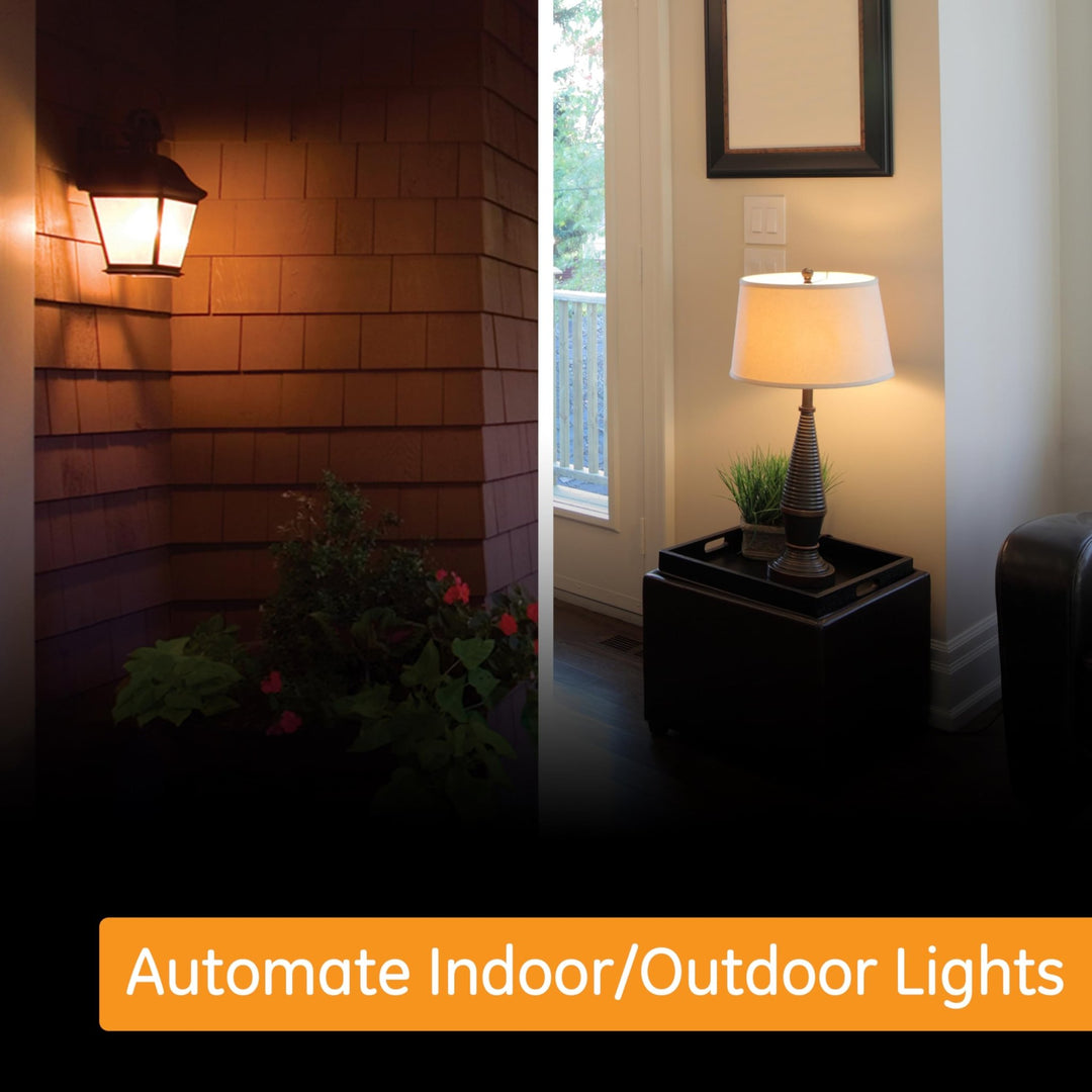 GE SunSmart Digital In-Wall Timer - Daily ON/OFF Times, Programmable Settings, Sunset/Sunrise Presets, Vacation Security - White & Almond Light, Fan, Heater Switch - 32787 - DOKUTRONIX