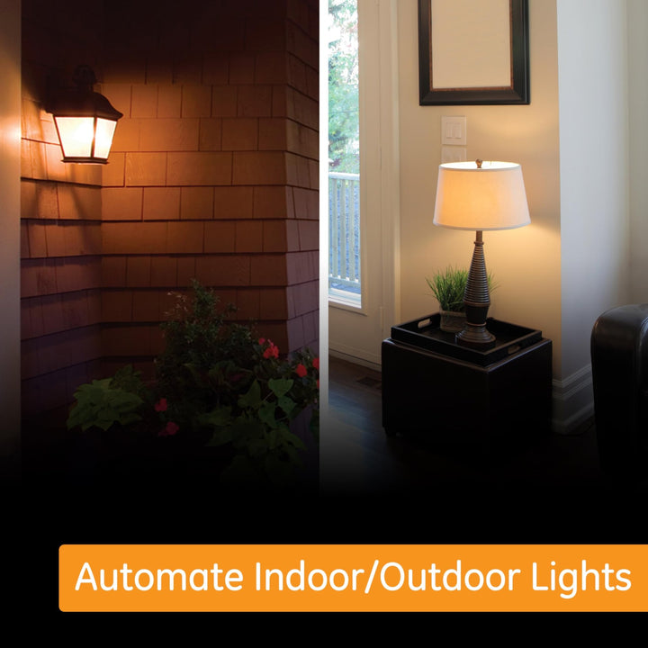 GE SunSmart Digital In-Wall Timer - Daily ON/OFF Times, Programmable Settings, Sunset/Sunrise Presets, Vacation Security - White & Almond Light, Fan, Heater Switch - 32787 - DOKUTRONIX