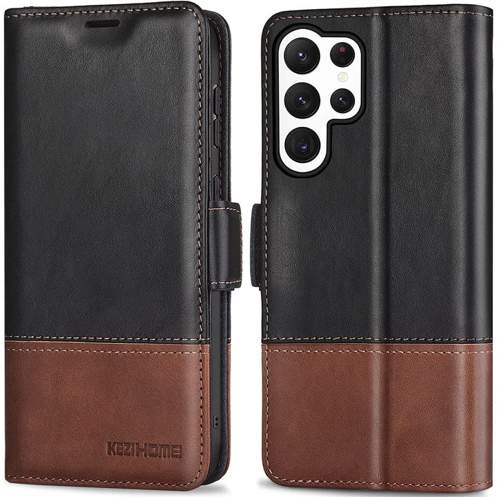Secure Galaxy S23 Wallet Case - RFID Leather - DOKUTRONIX