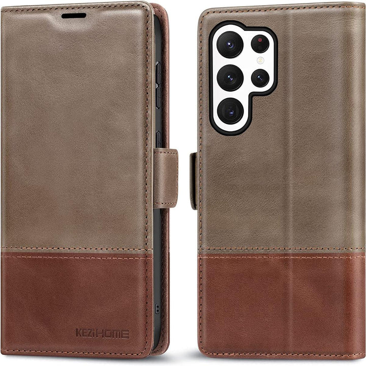 Secure Galaxy S23 Wallet Case - RFID Leather - DOKUTRONIX