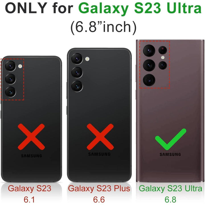 Secure Galaxy S23 Wallet Case - RFID Leather - DOKUTRONIX