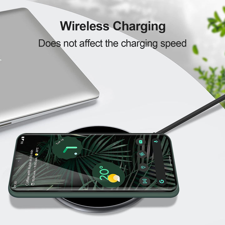 GiiYoon Silky Green Case for Google Pixel 6 Pro - DOKUTRONIX