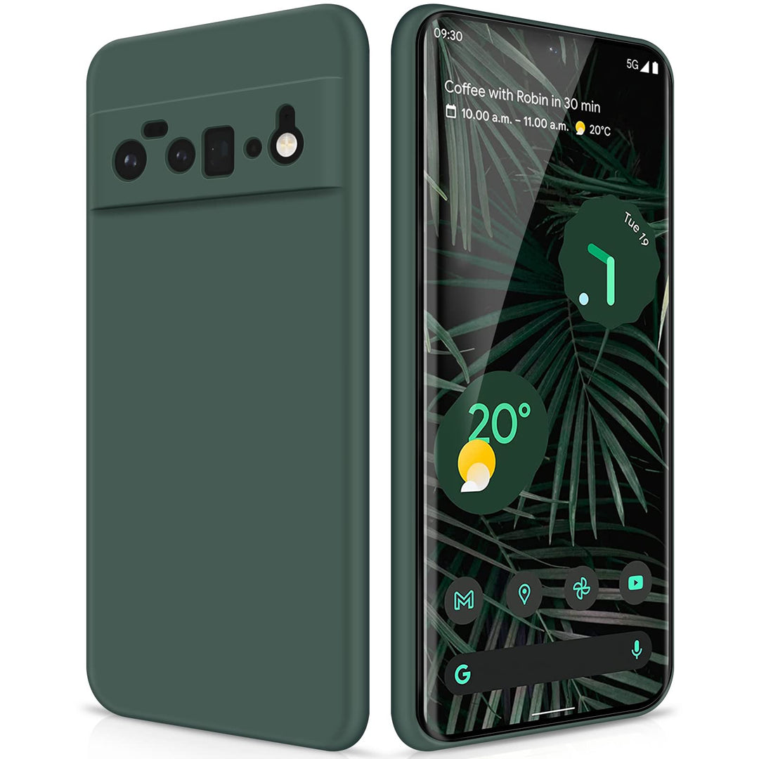 GiiYoon Silky Green Case for Google Pixel 6 Pro - DOKUTRONIX
