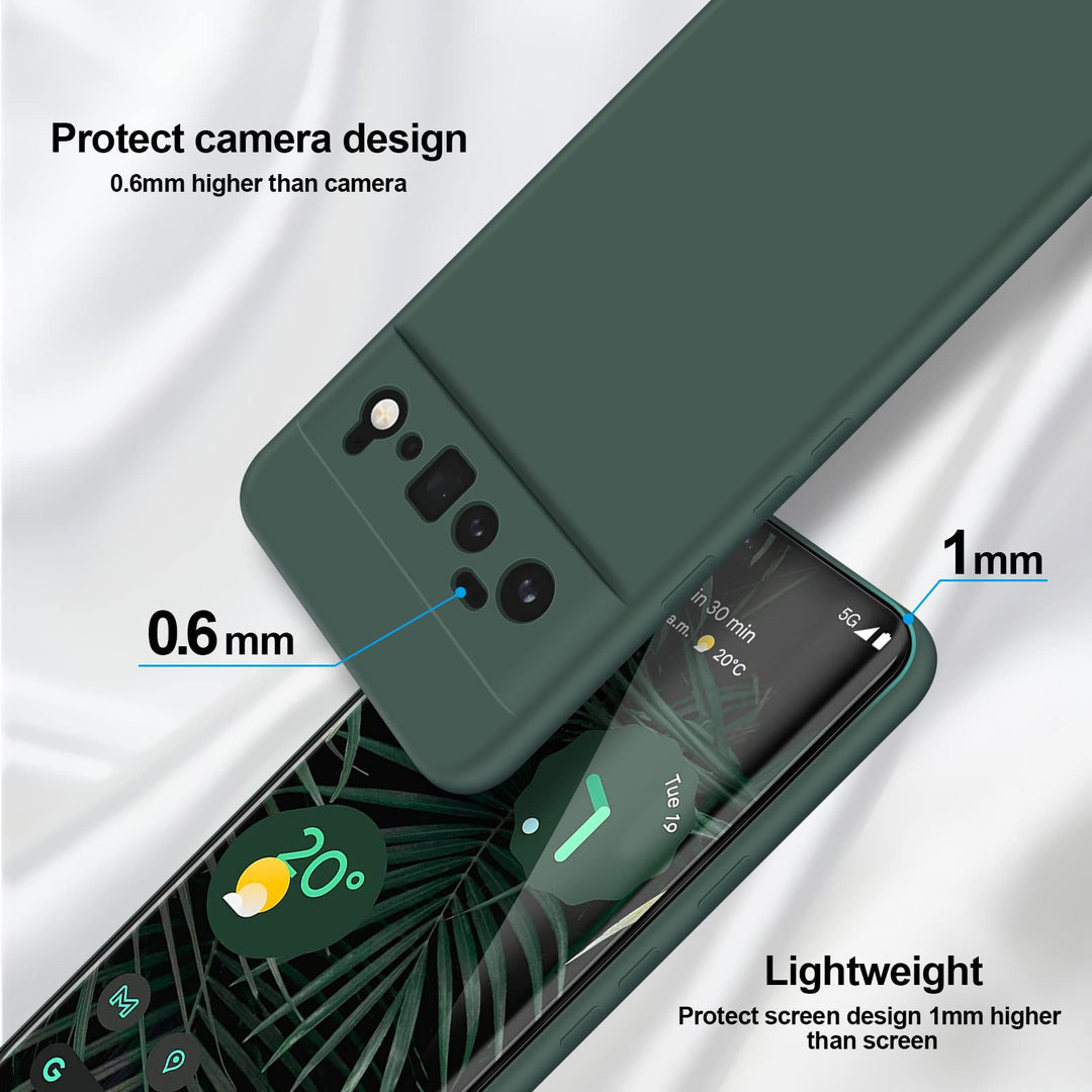 GiiYoon Silky Green Case for Google Pixel 6 Pro - DOKUTRONIX