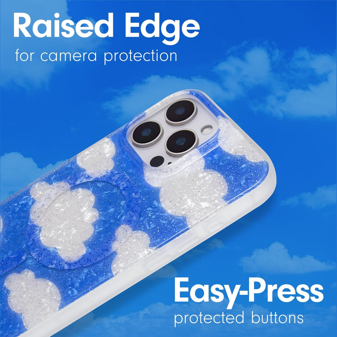 Glitter Clouds Pro Case for iPhone 16 - DOKUTRONIX
