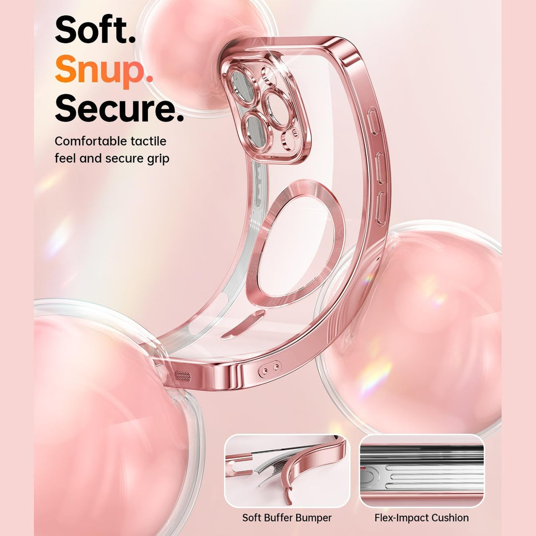 GlitterGuard Rose Gold iPhone 16 Pro Max Case - DOKUTRONIX