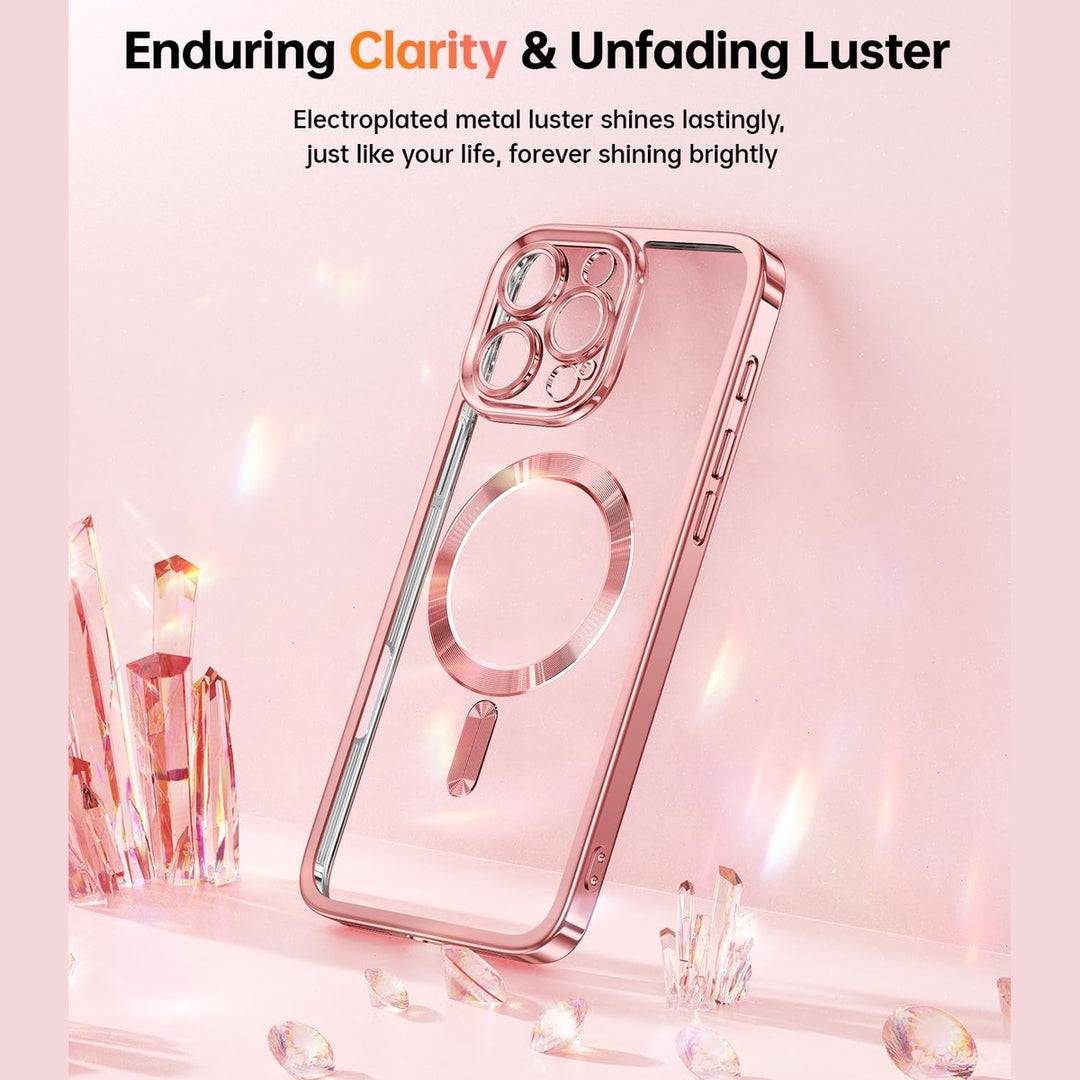 GlitterGuard Rose Gold iPhone 16 Pro Max Case - DOKUTRONIX