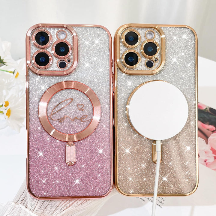 GlitterHeart MagSafe for iPhone 16 Pro - DOKUTRONIX