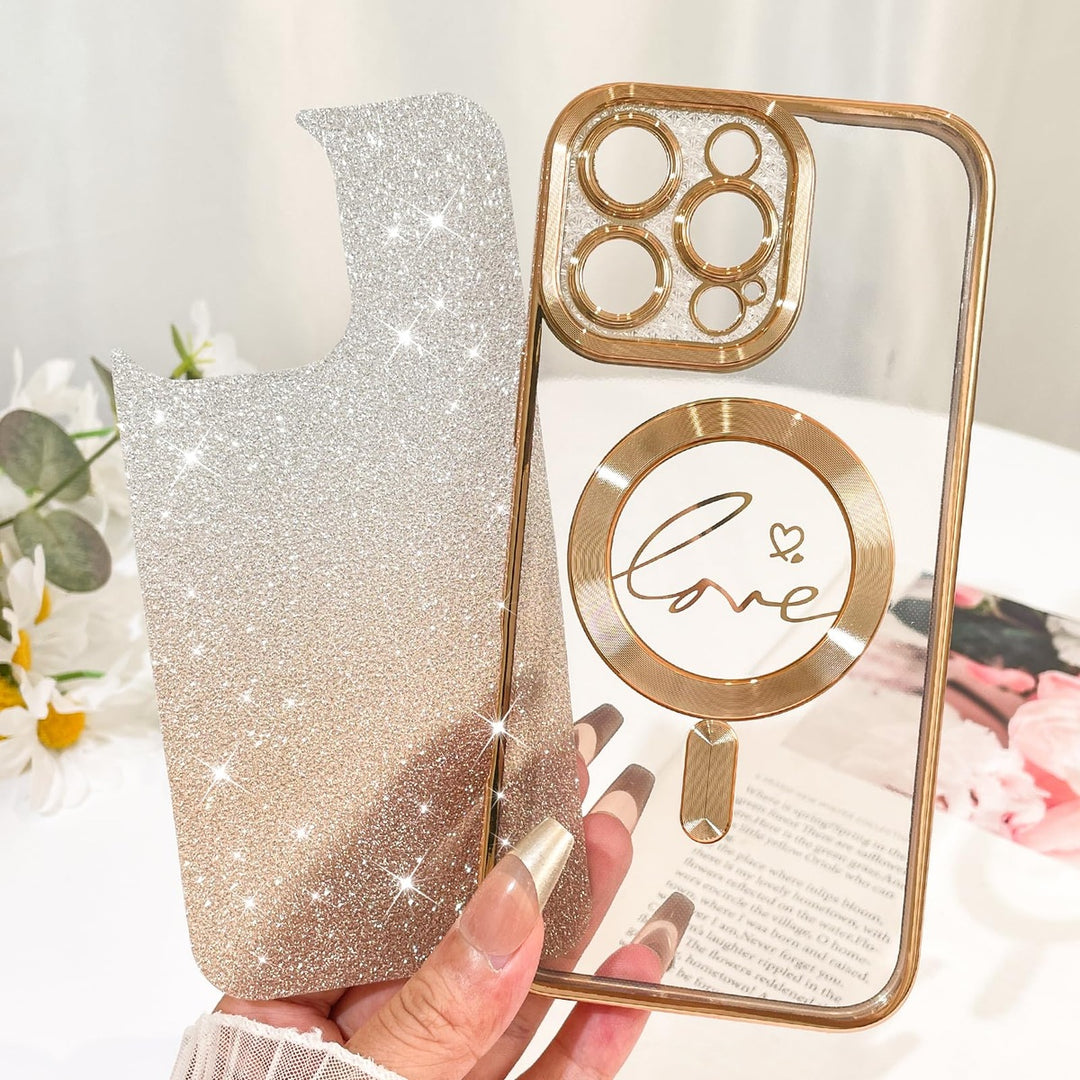 GlitterHeart MagSafe for iPhone 16 Pro - DOKUTRONIX