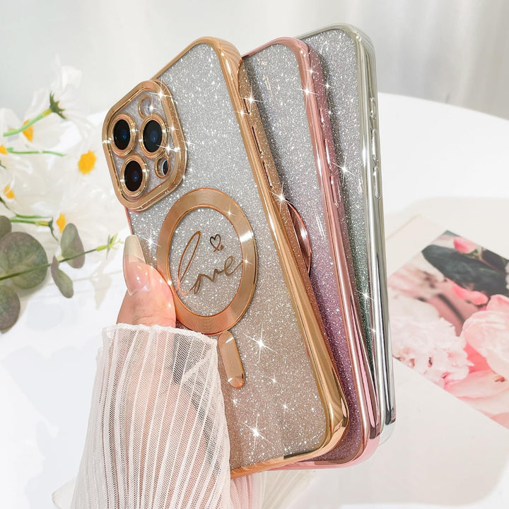 GlitterHeart MagSafe for iPhone 16 Pro - DOKUTRONIX