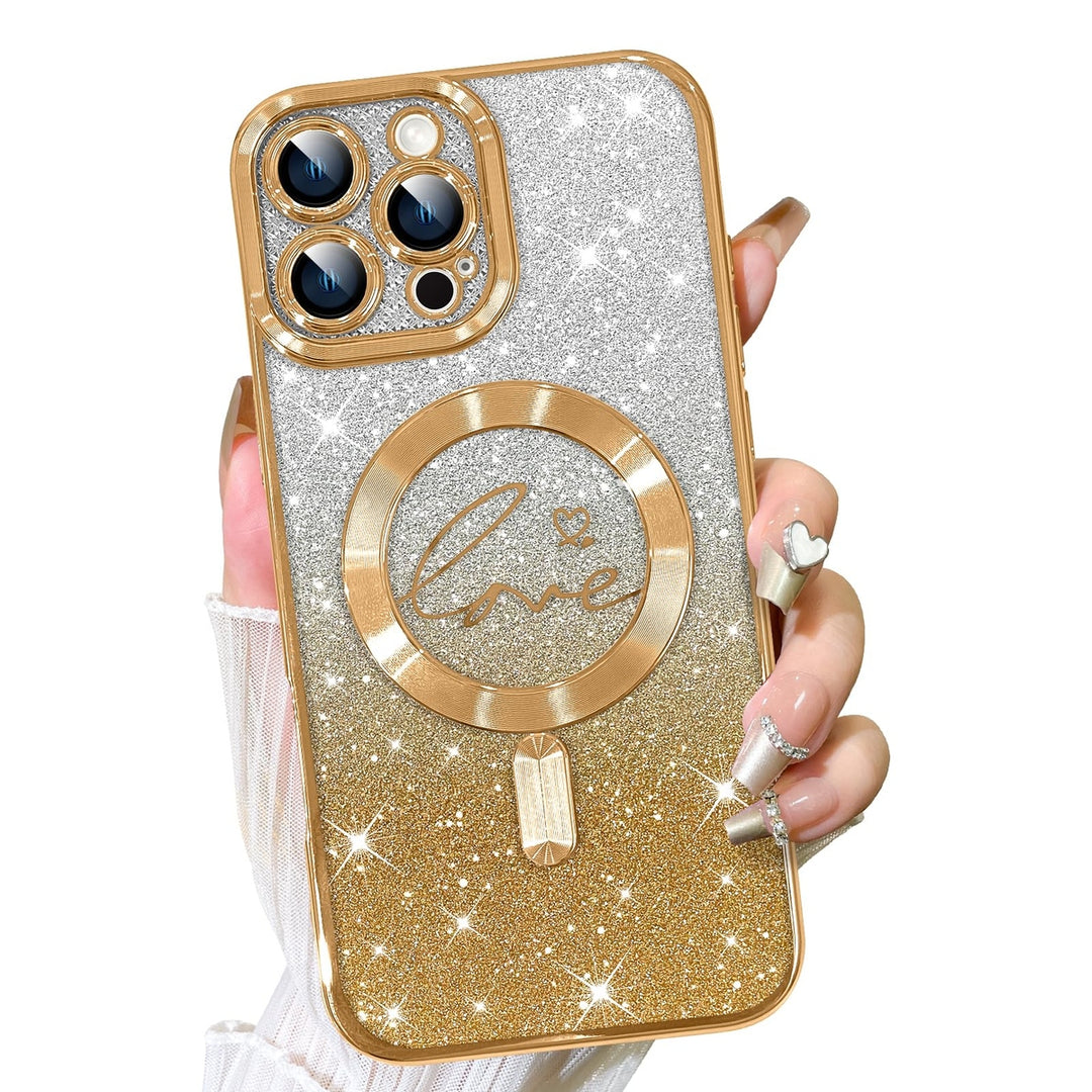 GlitterHeart MagSafe for iPhone 16 Pro - DOKUTRONIX